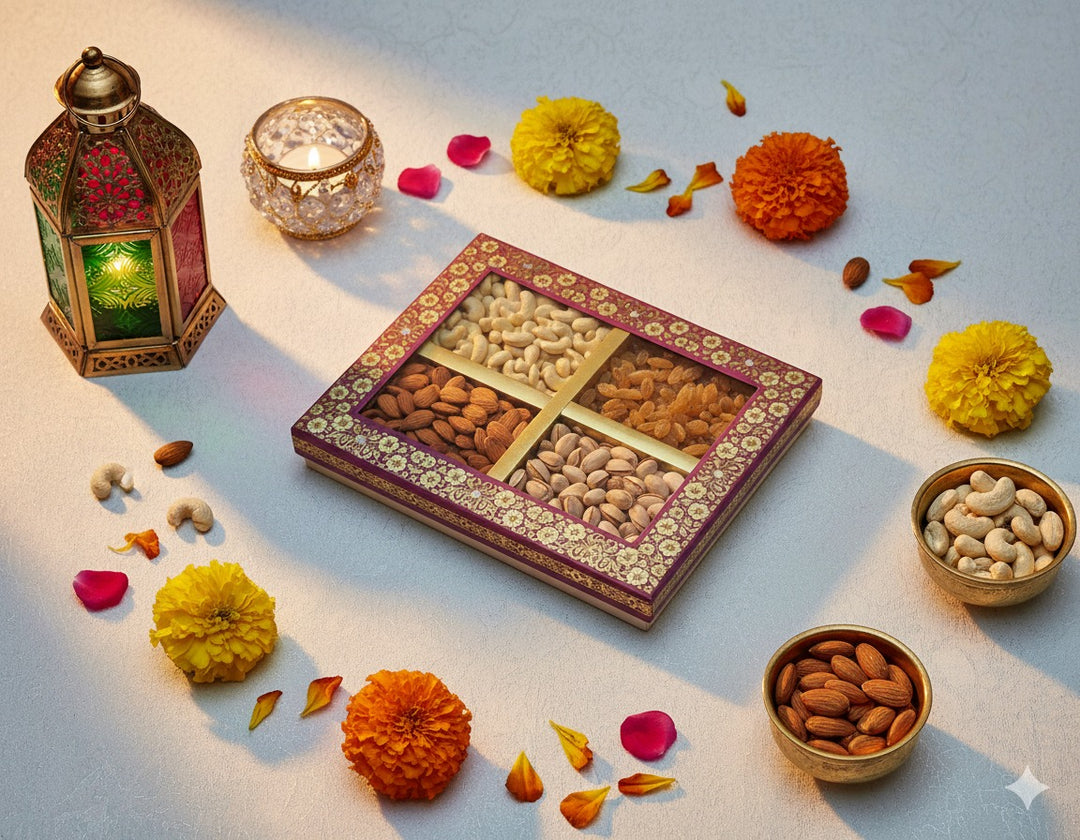 Gift Box Dryfruits 4P Window Small