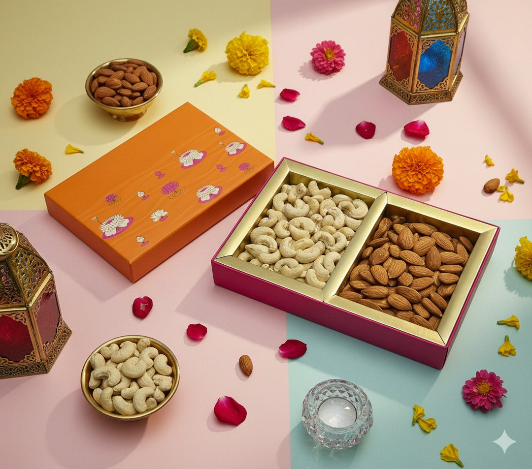 Gift Box Dryfruits Lotus 2P