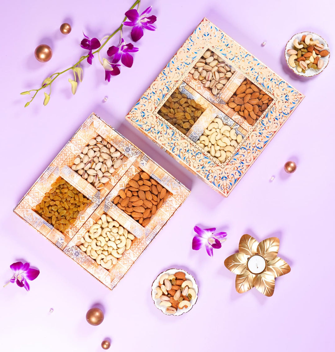 Gift Box Dryfruits 4P Deluxe Window Small Regal Plus