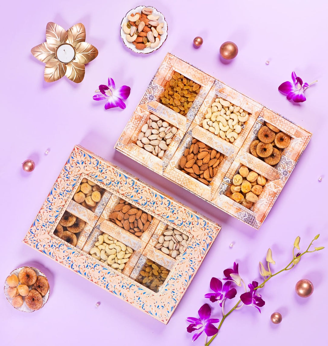 Gift Box Dryfruits 6P Deluxe Window Small Regal Plus