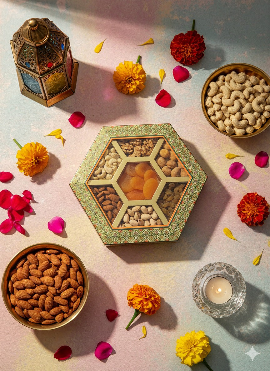 Gift Box Dryfruits 7P Window Small