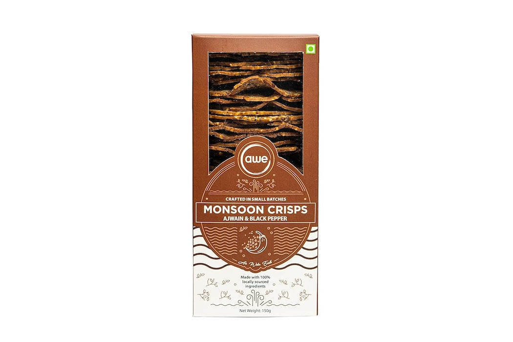 awe Monsoon Crisps Ajwain & Black Pepper awe