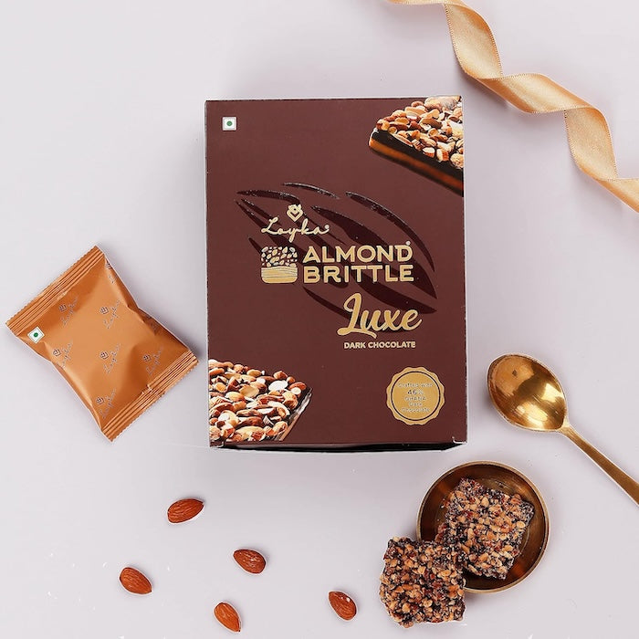 Loyka Almond Brittle Luxe Dark Chocolate Almond Brittle