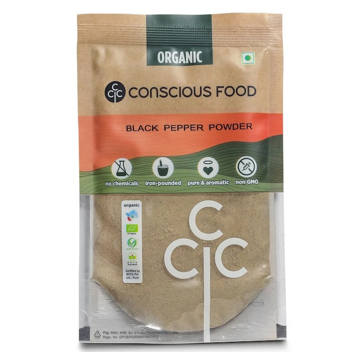 Conscious Food Organic Black Pepper Powder Conscious Food