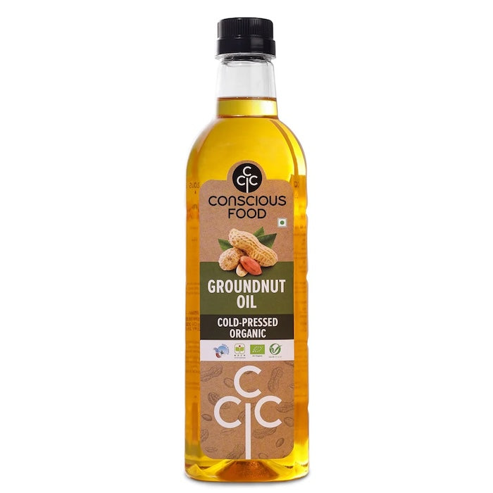 Conscious Food Organic Groundnut Oil Cold Press Conscious Food