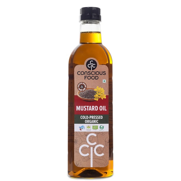 Conscious Food Organic Mustard Oil Cold Press Conscious Food
