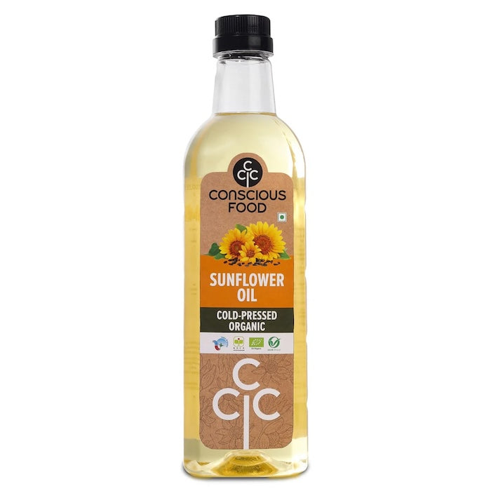 Conscious Food Organic Sunflower Oil Cold Press Conscious Food