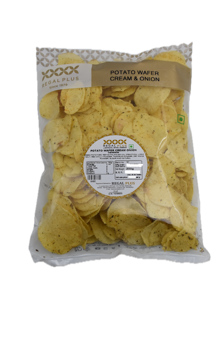 Potato Wafer Cream Onion Regal Plus