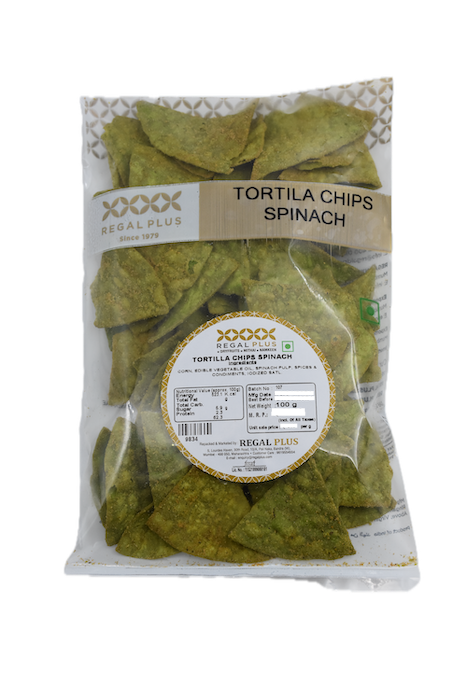 Tortilla Chips Spinach Regal Plus