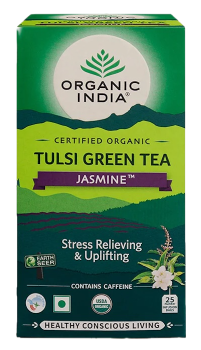 Organic India Organic Tulsi Jasmine Green Tea Organic India
