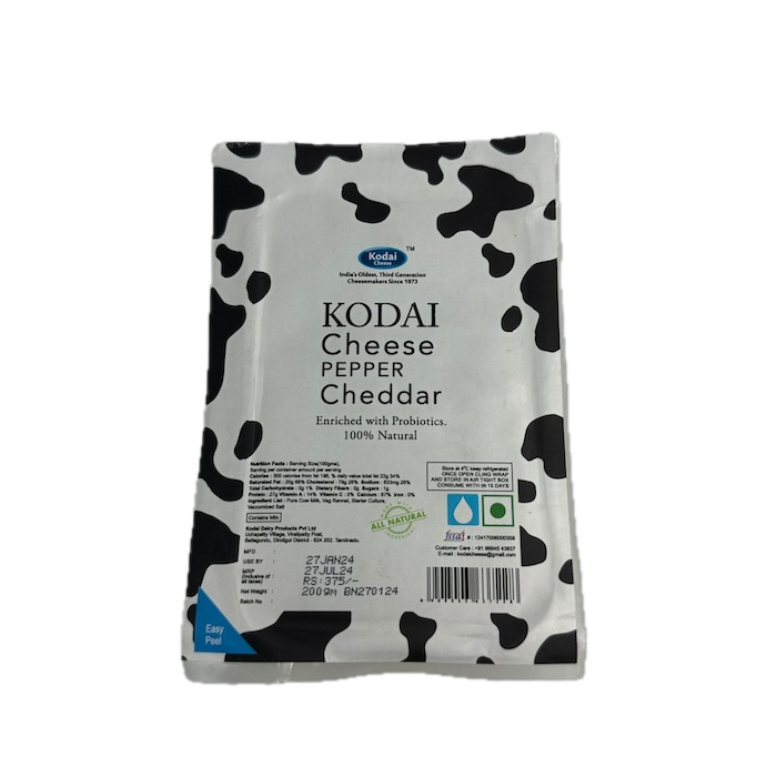 Kodai Cheese Pepper Cheddar Kodai Cheese