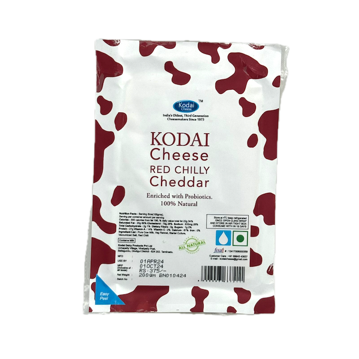 Kodai Cheese Red Chilly Cheddar Kodai Cheese