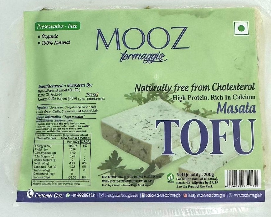 Mooz Organic Tofu Masala Mooz Formaggio