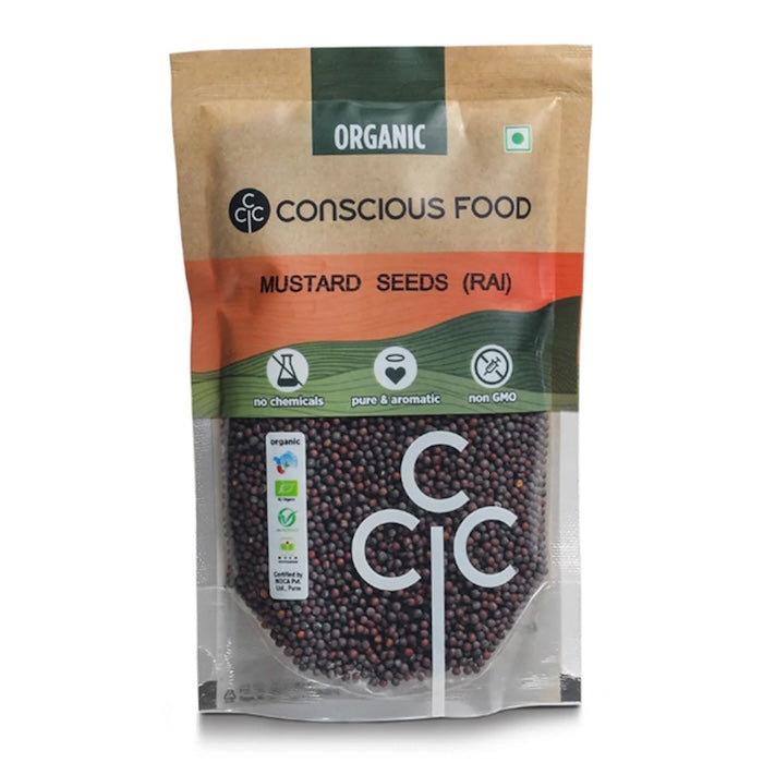 Conscious Food Organic Mustard Seeds Rai Conscious Food