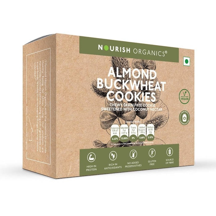 Nourish Organics Almond Buckwheat Cookies Nourish Organics
