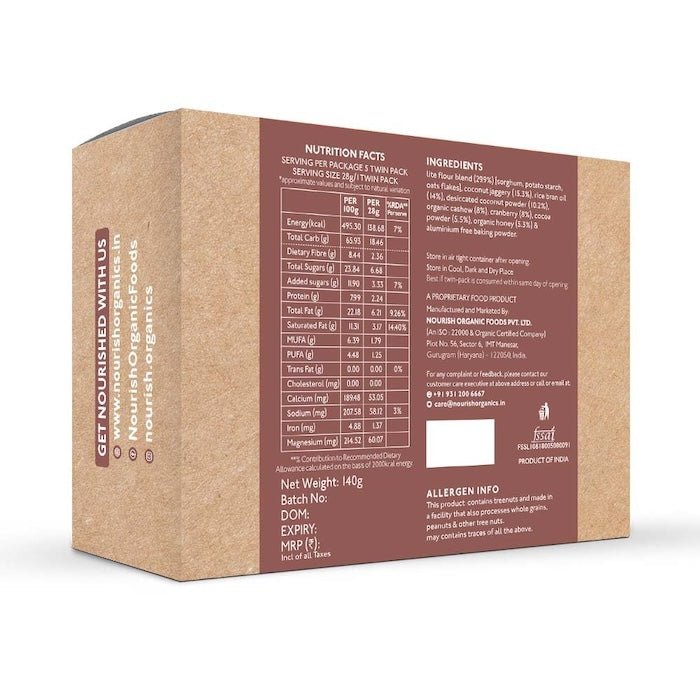 Nourish Organics Chocolate Coconut Cookies Nourish Organics