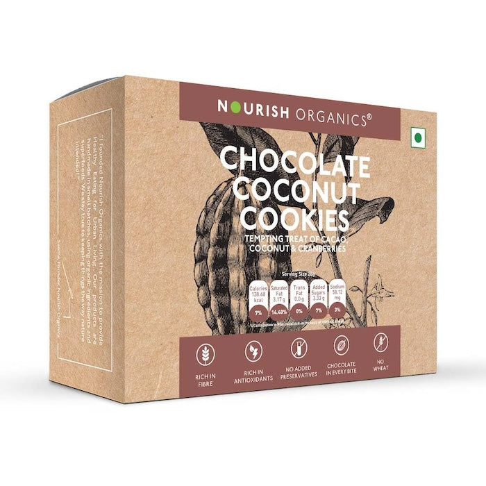 Nourish Organics Chocolate Coconut Cookies Nourish Organics