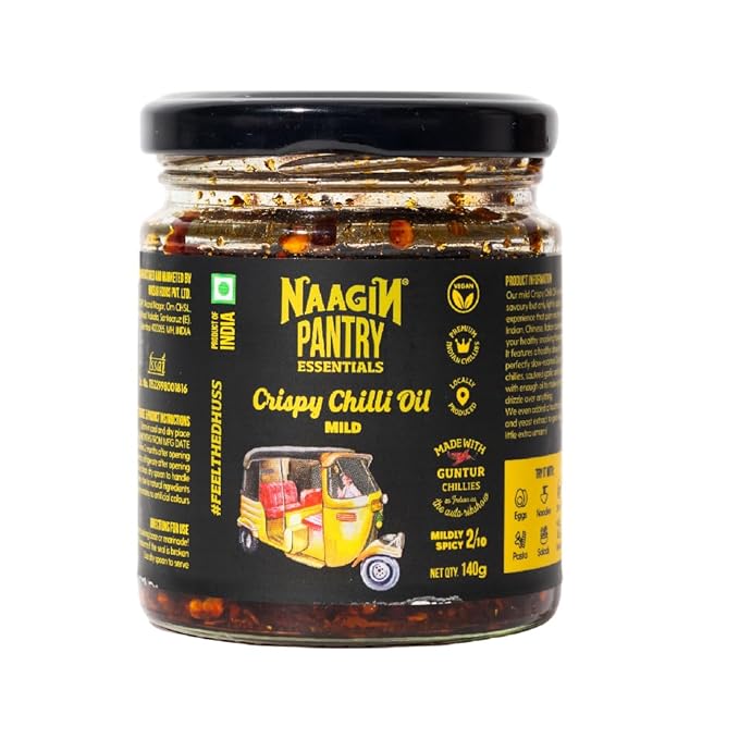 Naagin Pantry Essentials Crispy Chilli Oil MILD Naagin