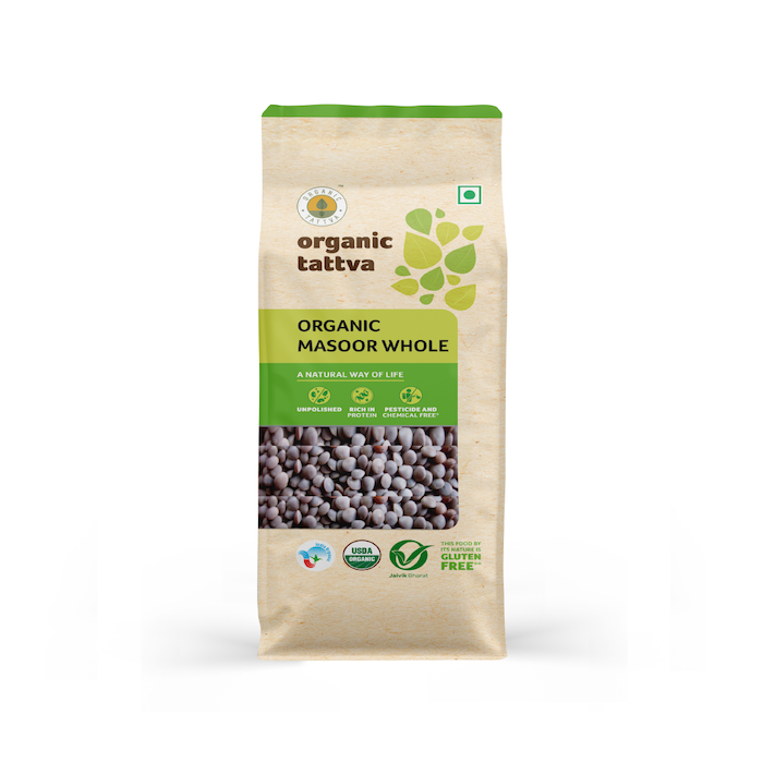 Organic Tattva Organic Masoor Whole Organic Tattva