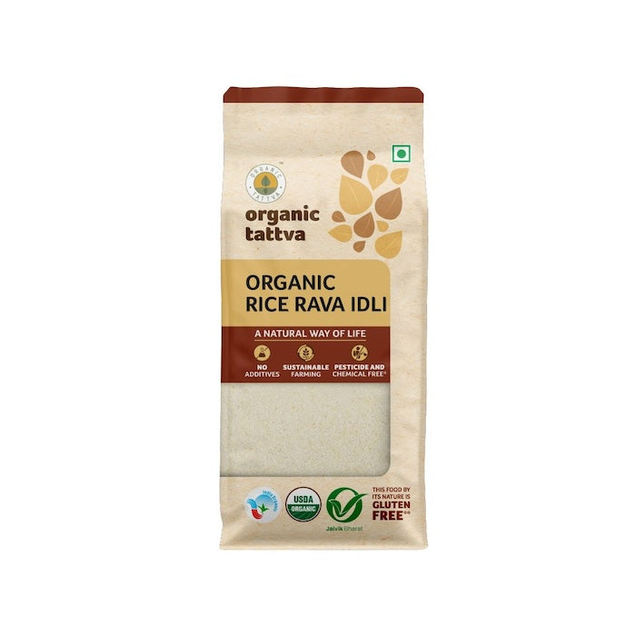 Organic Tattva Organic Rice Rava Idli Flour Organic Tattva