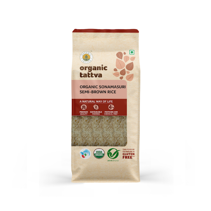 Organic Tattva Organic Sona Masuri Brown Rice Organic Tattva