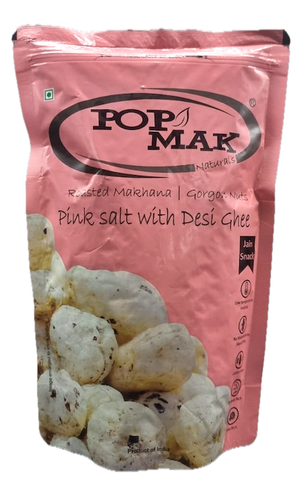 Popmak Roasted Makhana Pink Salt with Desi Ghee Pop Mak