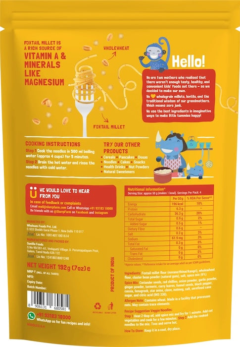 Slurrp Farm Millet Noodles Classic Masala Slurrp Farm
