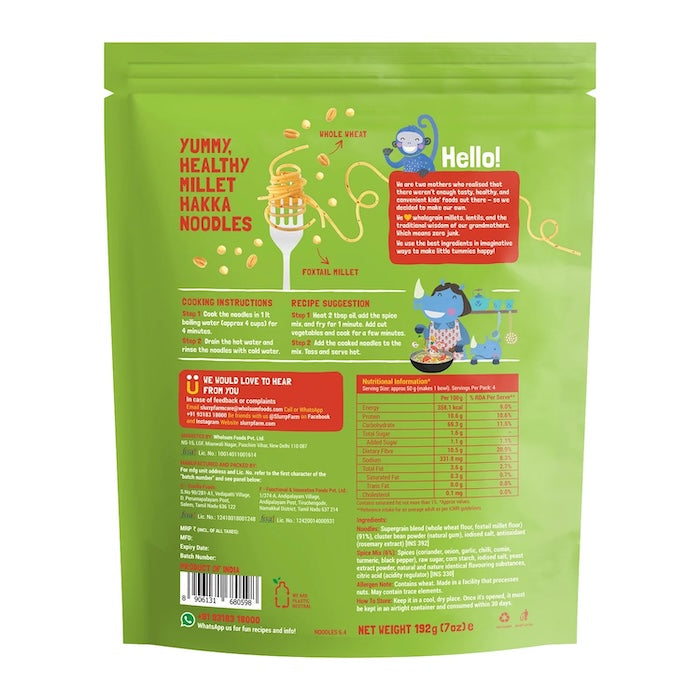 Slurrp Farm Millet Noodles Mild Masala Slurrp Farm