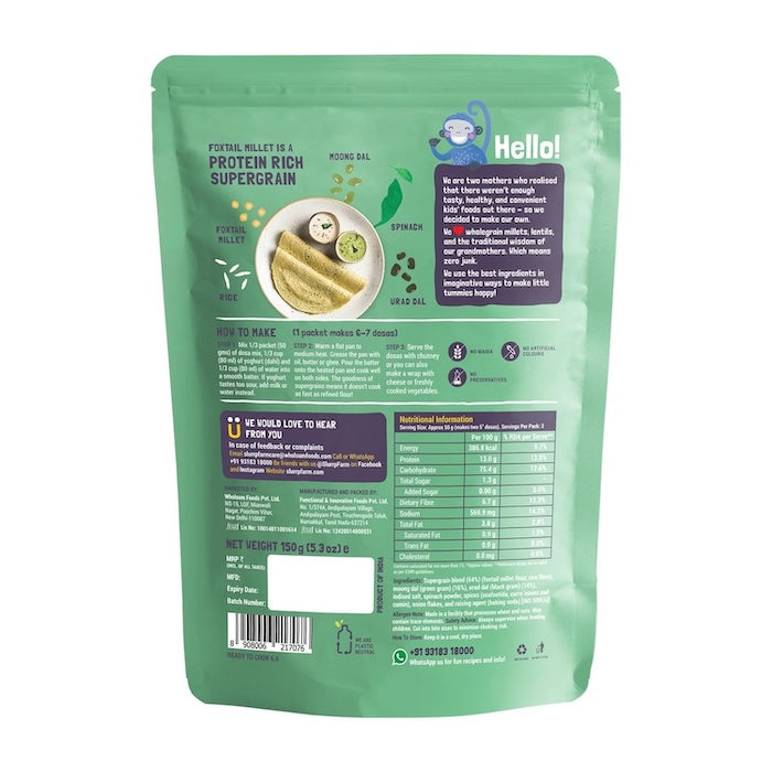 Slurrp Farm Millet Dosa Mix Spinach Slurrp Farm