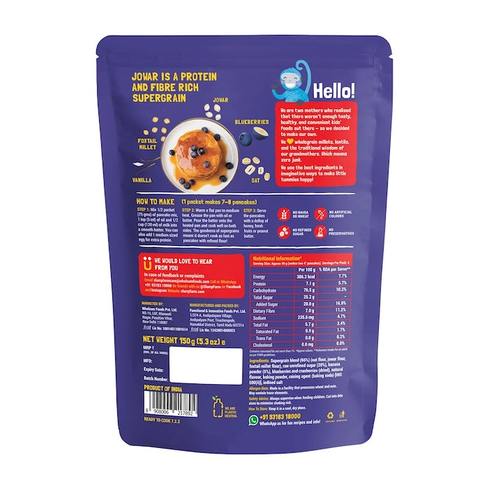 Slurrp Farm Millet Pancake Mix Blueberry Slurrp Farm