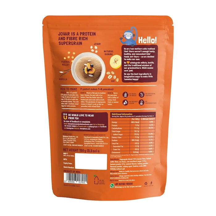 Slurrp Farm Millet Pancake Mix Classic Slurrp Farm