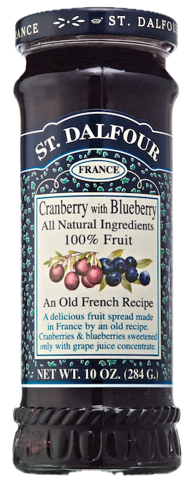 St Dalfour Cranberry with Blueberry Fruit Spread St Dalfour