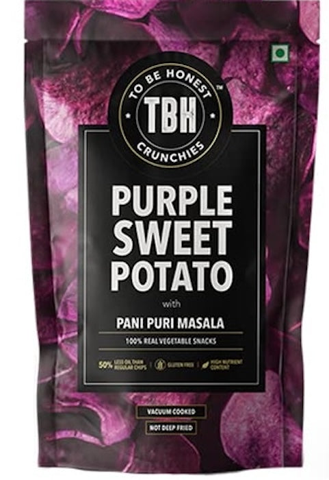 To Be Honest Crunchies Purple Sweet Potato with Pani Puri Masala To Be Honest