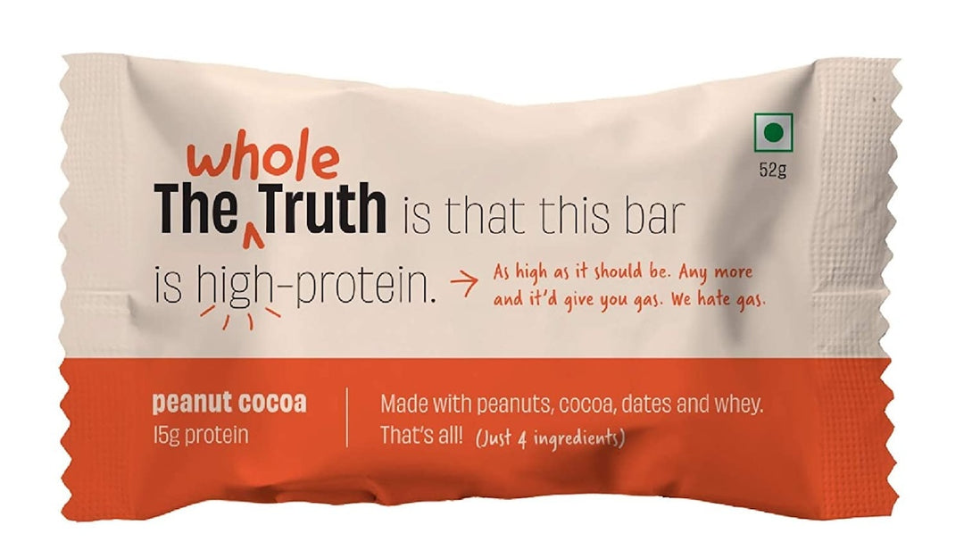 The Whole Truth Protein Bar Peanut Cocoa The Whole Truth
