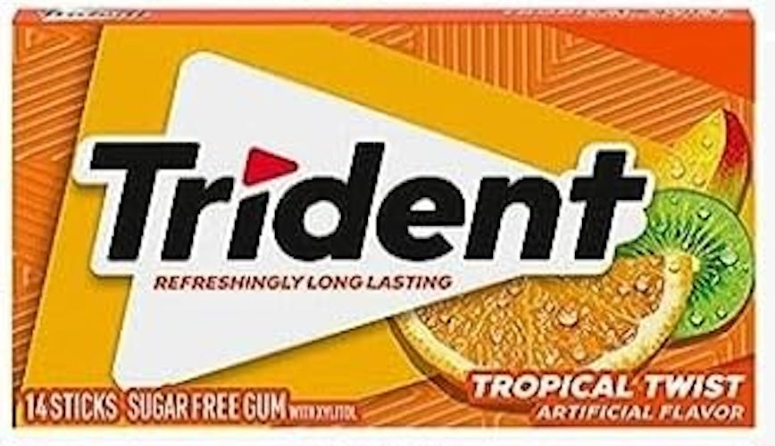 Trident Gum Tropical Twist (Sugarfree) Trident