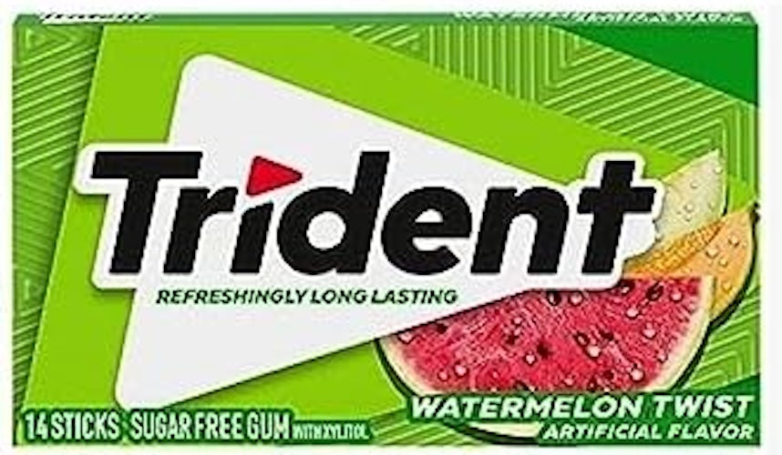 Trident Gum Watermelon Twist (Sugarfree) Trident