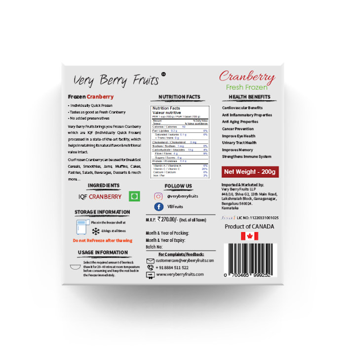Very Berry Fruits Frozen Cranberry Very Berry Fruits
