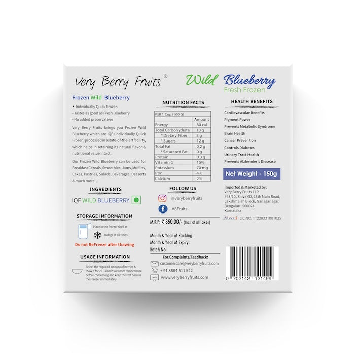 Very Berry Fruits Frozen Wild Blueberry Very Berry Fruits