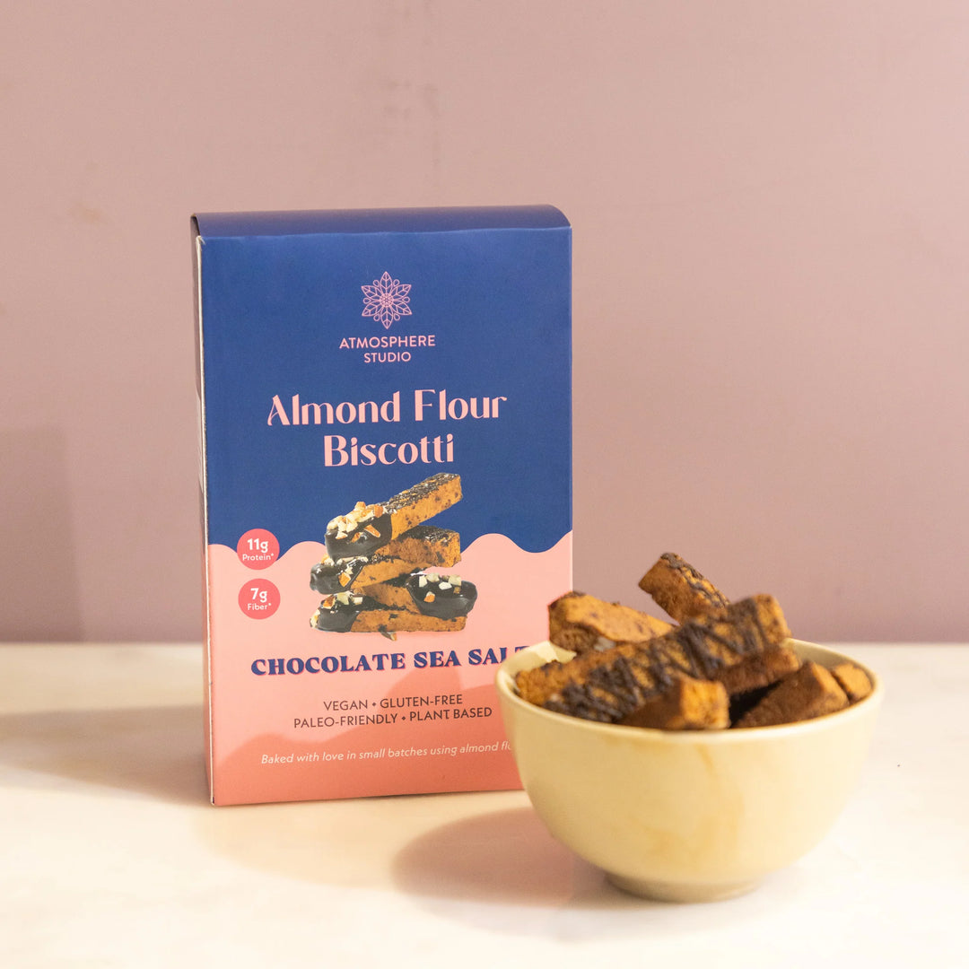 Almond Flour Biscotti Chocolate Sea Salt