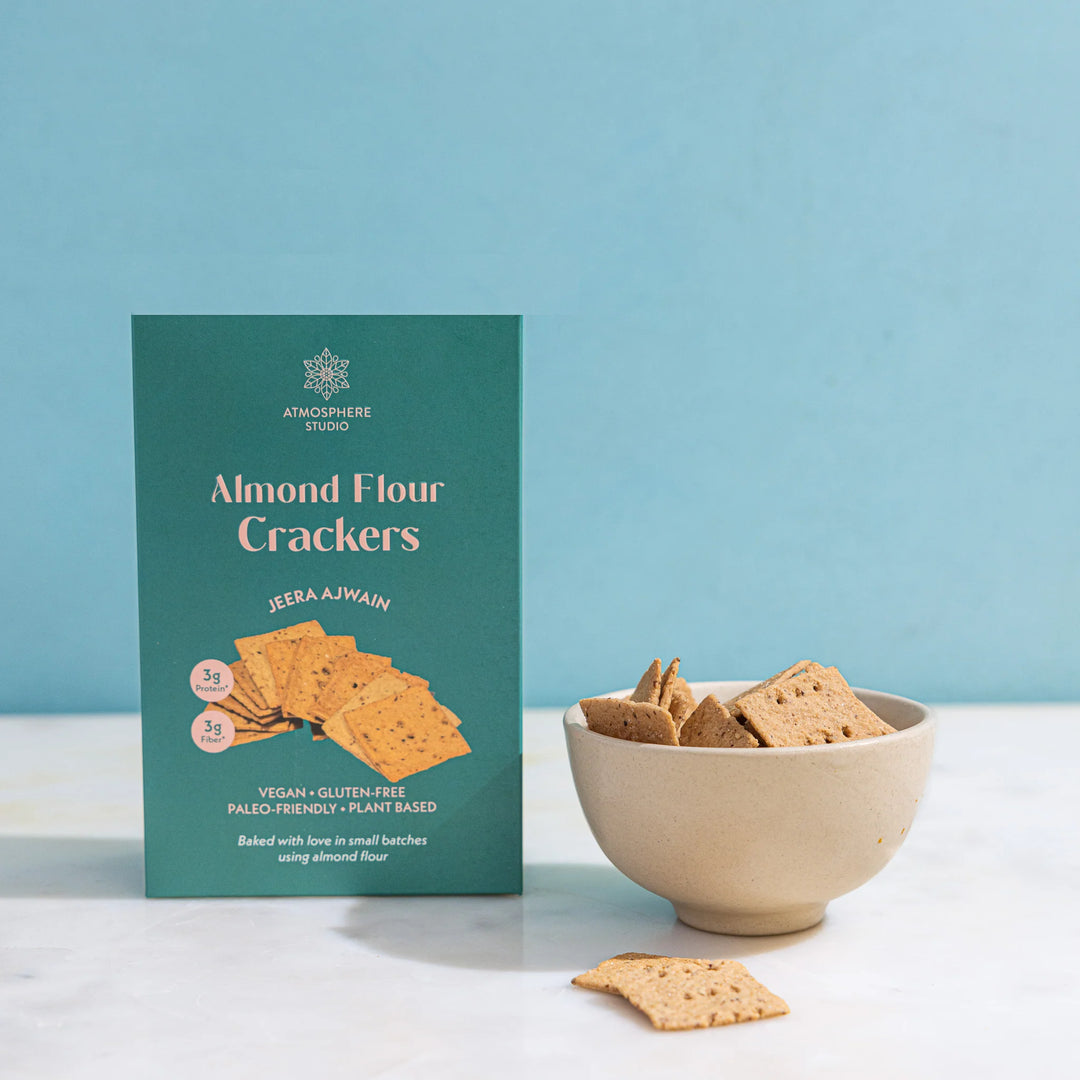 Almond Flour Crackers Jeera Ajwain