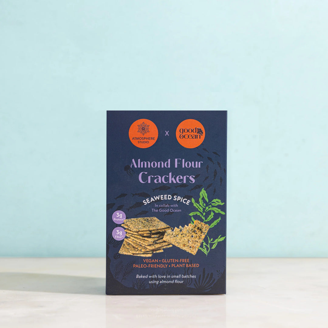 Almond Flour Crackers Seaweed Spice