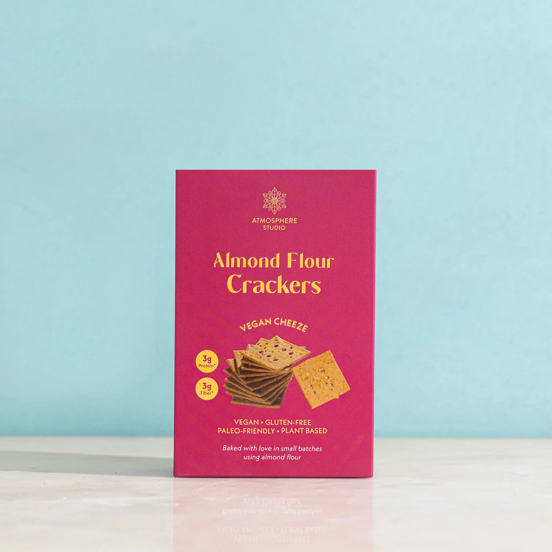 Almond Flour Crackers Vegan Cheese