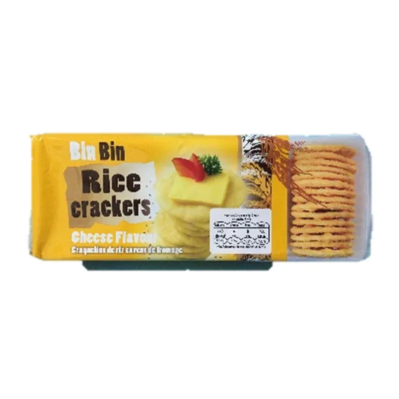 Bin Bin Rice Crackers Cheese Flavour Bin Bin