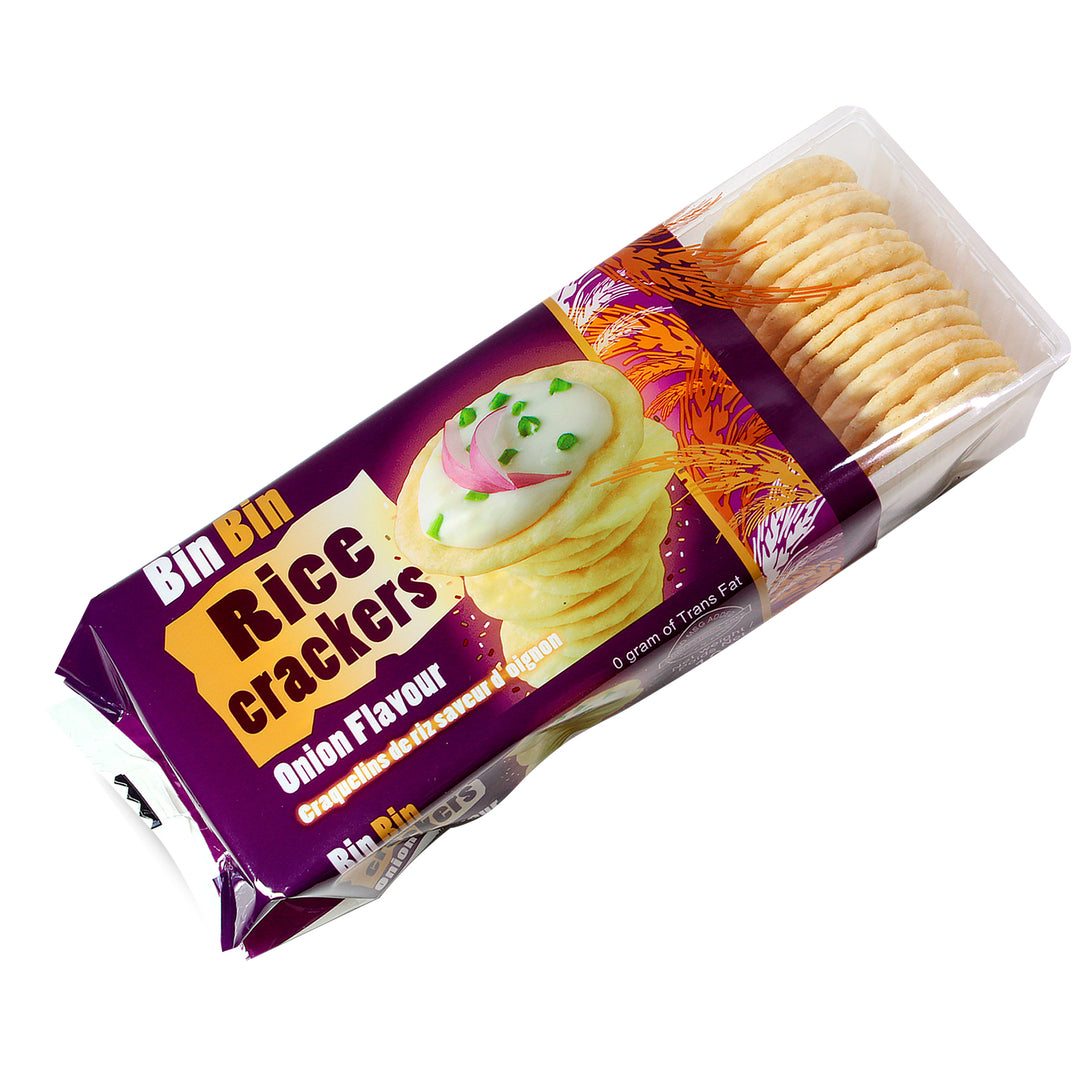 Bin Bin Rice Crackers Onion Flavour Bin Bin