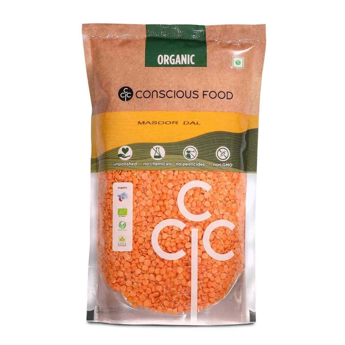 Conscious Food Organic Masoor Dal Conscious Food