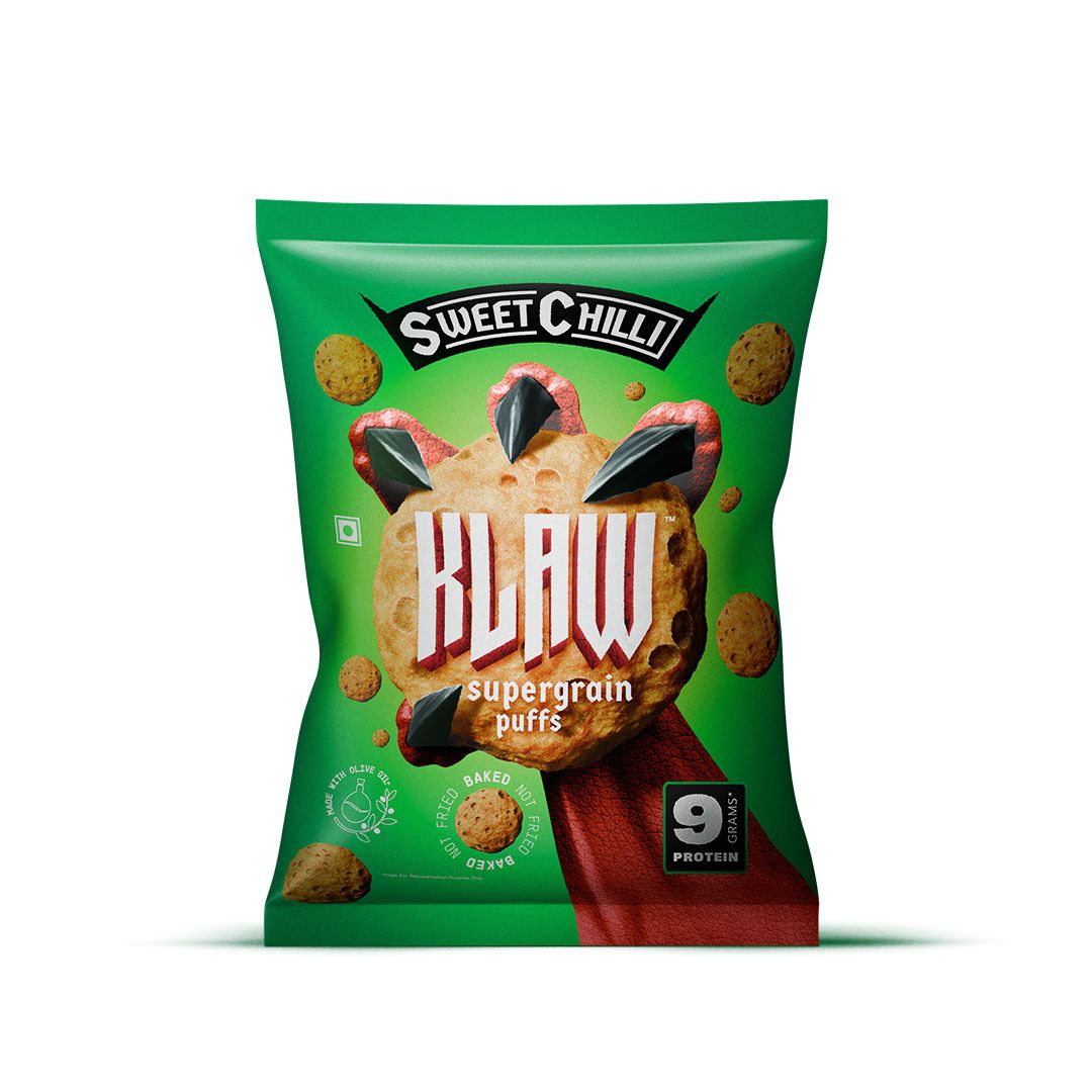 Klaw-Sweet Chilli Supergrain Puffs