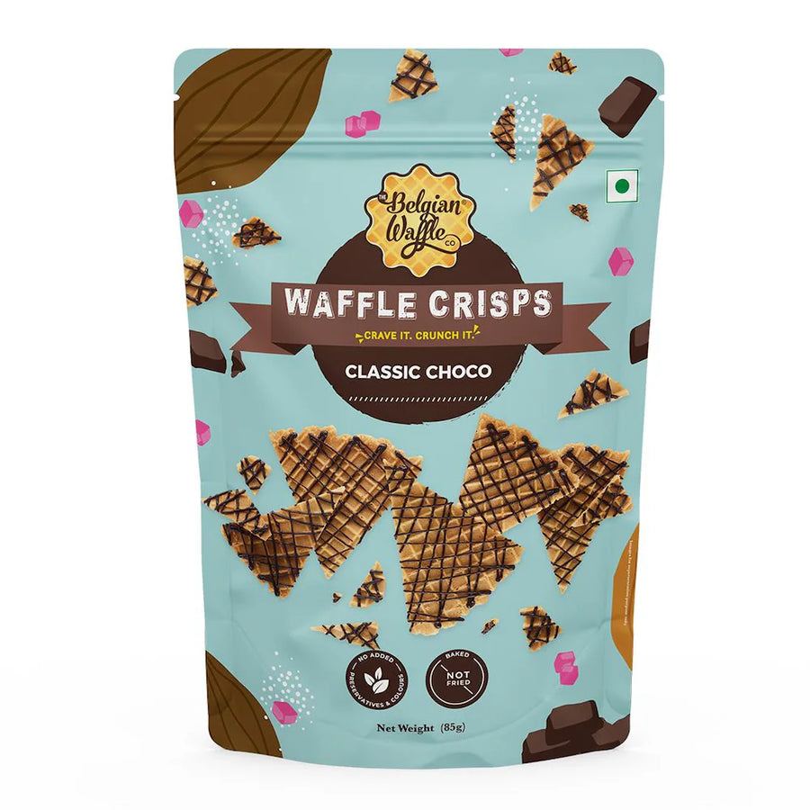 Waffle Crisps Classic Choco Belgian Waffle