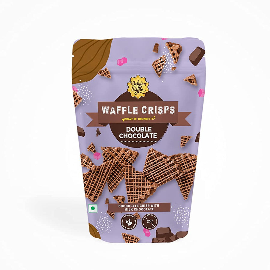 Waffle Crisps Double Choco Belgian Waffle