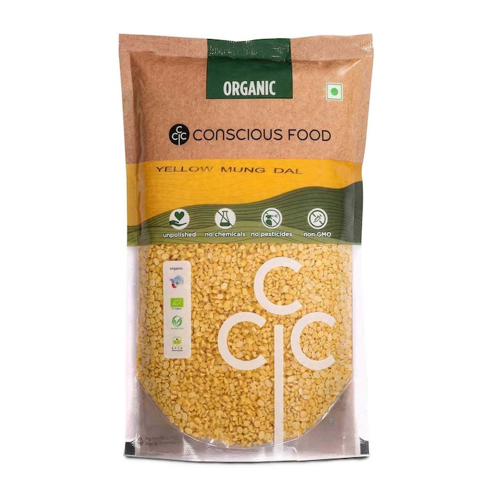Conscious Food Organic Moong Dal Yellow Conscious Food