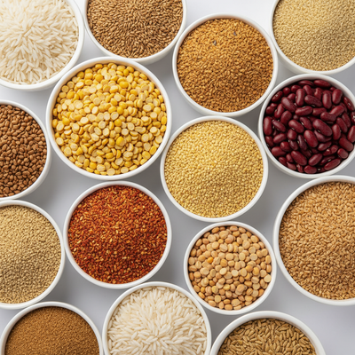 Beans, Dals, Grains & Pulses